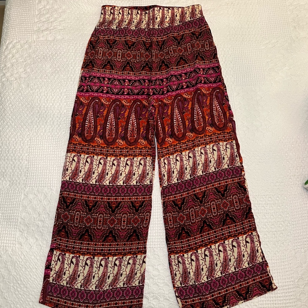 Papaya Pattern Flowy Pant